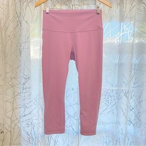 Lululemon pink taupe Wunder Under Crop high rise *Full-On Luxtreme 21" leggings